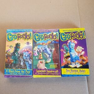 God Rocks! VHS Video A Blast From The Past Splatball Square-off Ten Rockin Rules